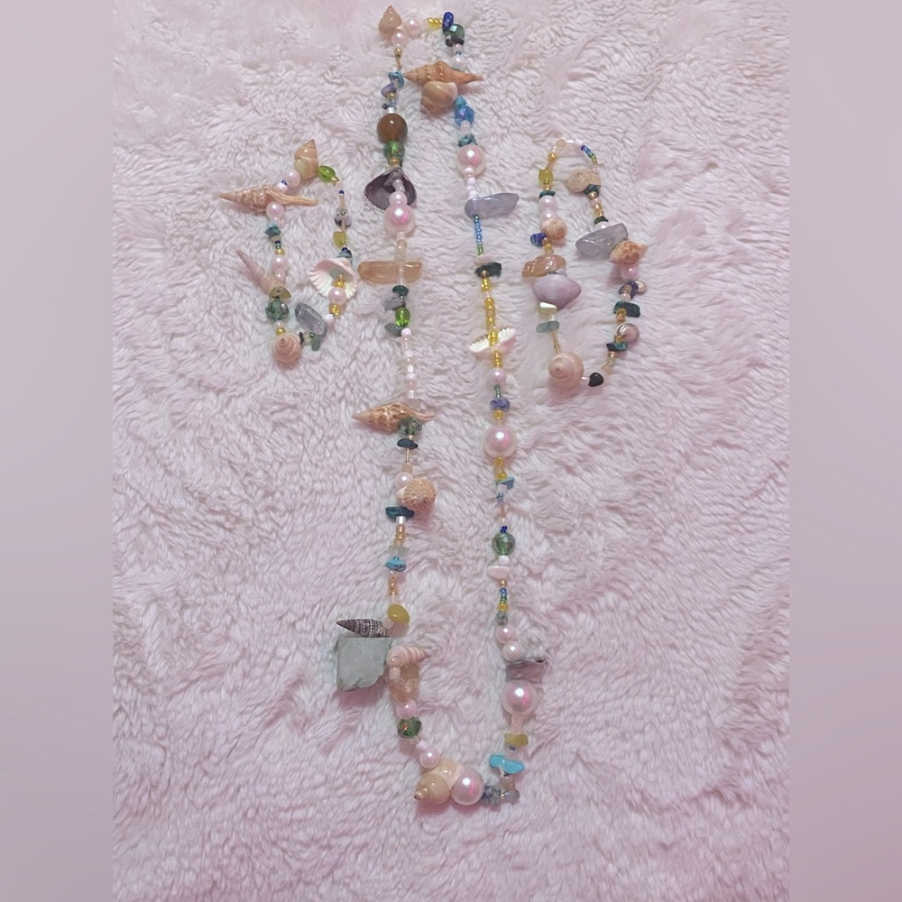 Handmade Waist bead, Anklet, & Bracelet Set - Picture 1 of 3